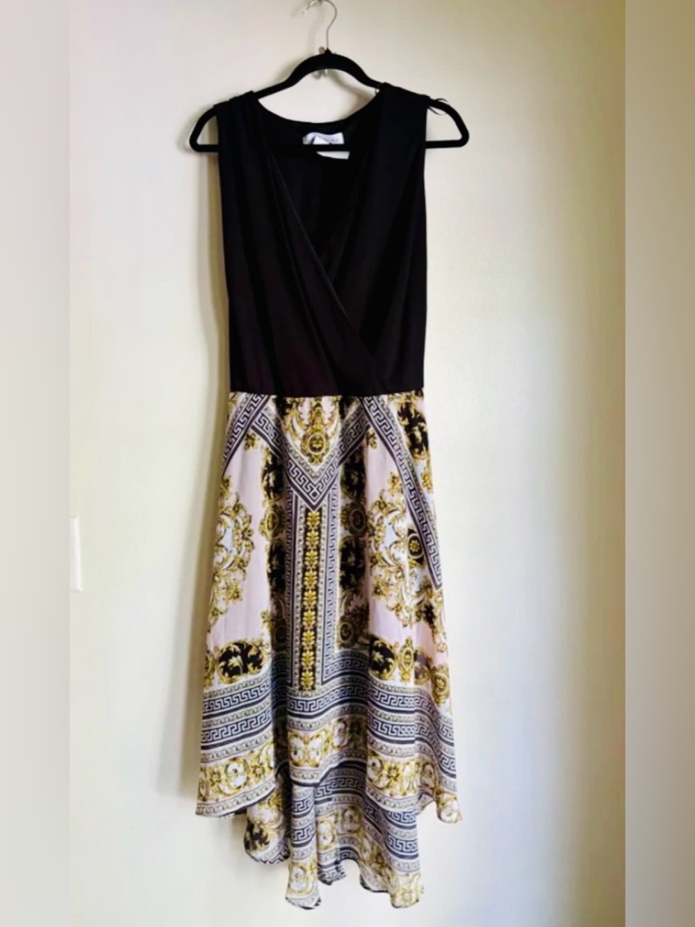 NWT Emma & Michele Women's Sleeve V-Neck Midi Dress Size Large